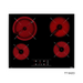 TEKA 60cm Vitroceramic Hob | 4 Zones | Touch Control | Independent Zone Programming |  Cooking Timer | Booster Function | Slim Metal Frame** |TT 6420 EROS