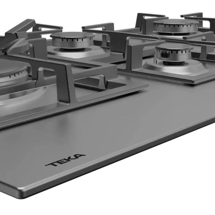 TEKA 90cm Gas Hob| 5 Zones | Cast Iron Grinds | Butane/Natural Gas | Auto Ignition | Safety Lock