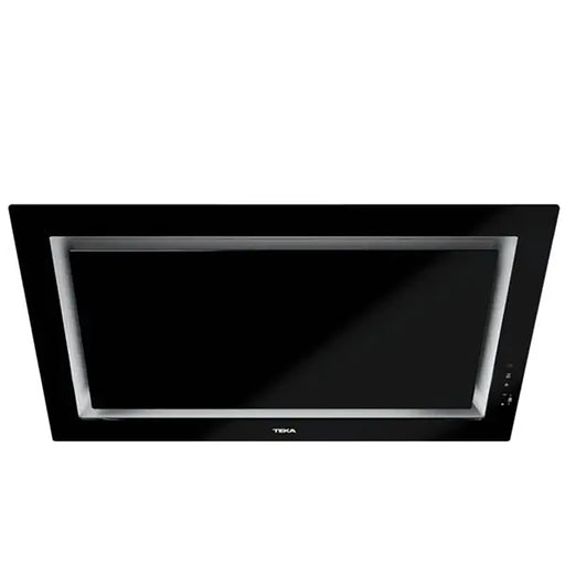 Black Teka kitchen hood on a white background