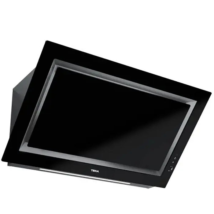 Black Teka kitchen hood on a white background