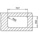 Technical drawing of a mechanical component with dimensions