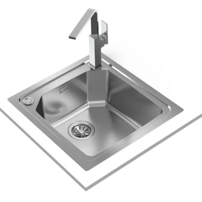 TEKA |Brooklyn 50 M-XP 1B| Top/Flush stainless steel sink with one bowl