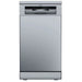 Stainless steel dishwasher with Teka branding on a white background