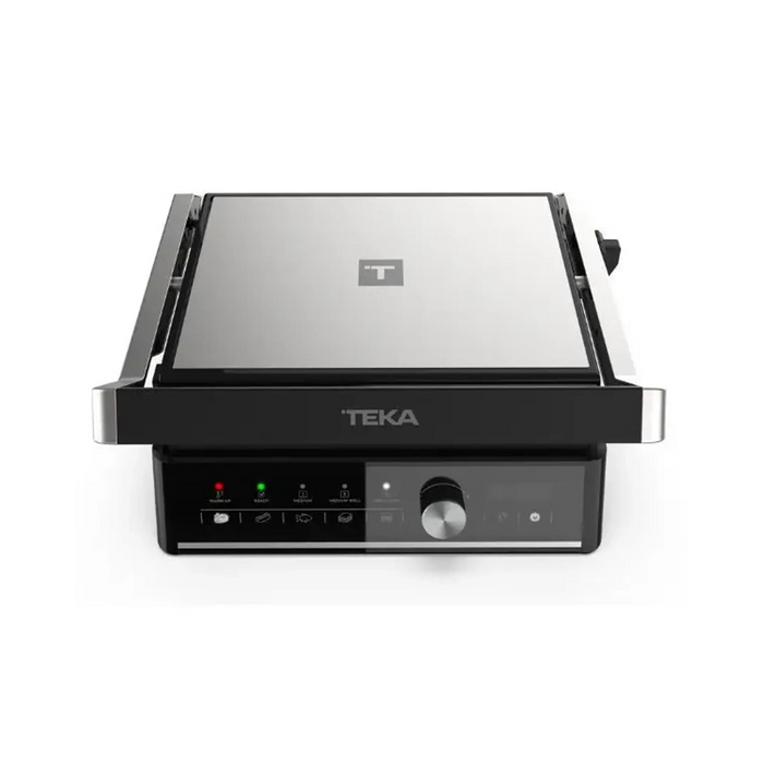 TEKA Electric Grill | 1000W Power | 5 Cooking Functions | Multifunction Touch Panel | Temperature Control (150C - 230C) | 180 Opening | Non-Stick Detachable Plates**|ELITE GRILL T-GRILL BK-SS