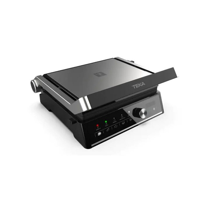 TEKA Electric Grill | 1000W Power | 5 Cooking Functions | Multifunction Touch Panel | Temperature Control (150C - 230C) | 180 Opening | Non-Stick Detachable Plates**|ELITE GRILL T-GRILL BK-SS
