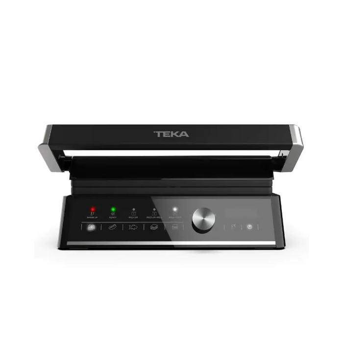 TEKA Electric Grill | 1000W Power | 5 Cooking Functions | Multifunction Touch Panel | Temperature Control (150C - 230C) | 180 Opening | Non-Stick Detachable Plates**|ELITE GRILL T-GRILL BK-SS