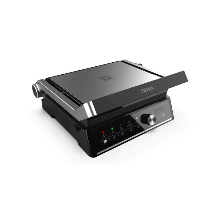 TEKA Electric Grill | 1000W Power | 5 Cooking Functions | Multifunction Touch Panel | Temperature Control (150C - 230C) | 180 Opening | Non-Stick Detachable Plates**|ELITE GRILL T-GRILL BK-SS