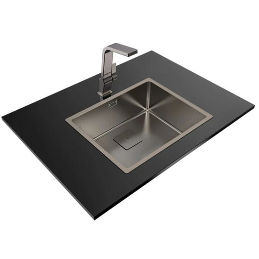 TEKA |FlexLinea RS15 50.40| Metallic Edition sink with one bowl and titanium pvd finish EROS