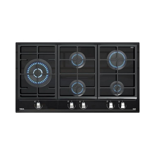 TEKA Gas on Glass Hob with ExactFlame function in 90 cm of butane gas |GZC 95320 EROS