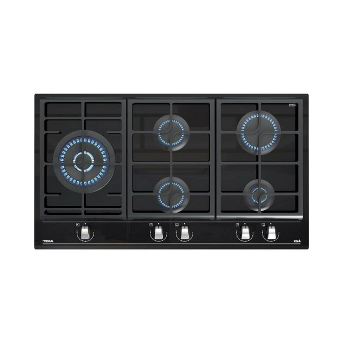 TEKA Gas on Glass Hob with ExactFlame function in 90 cm of butane gas |GZC 95320 EROS