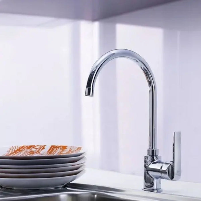 TEKA |IN 995| Kitchen Tap Mixer with high swivel spout and anti-scale aerator EROS