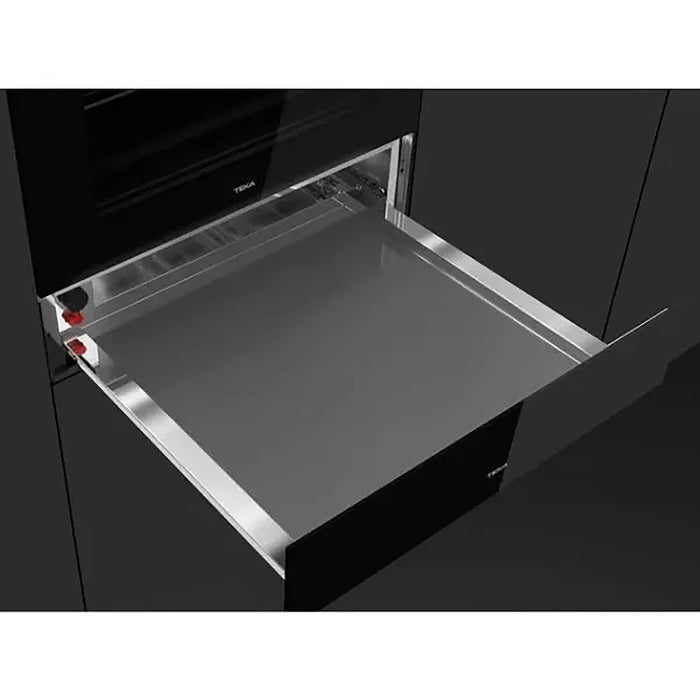 TEKA Plate Warmer with Adjustable Thermostat (30_-80_C) | Telescopic Drawer | Push-Pull Opening | Anti-Slip Base| CP 150 GS |