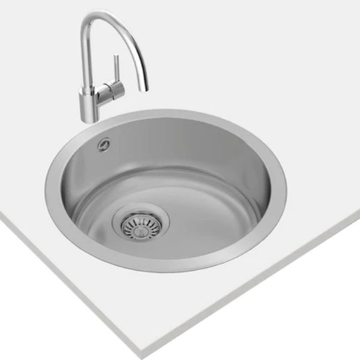 TEKA |Starbright 45 E-XN 1B RND|  2-in-1 installation stainless steel sink with matt finish