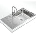 TEKA |Starbright 50 E-XN 1B 1D| Inset reversible sink with matt finish in 50 cm EROS