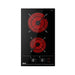 Teka Urban Colors Edition. Vitroceramic hob with black ergonomic knob 2 cooking zones| 30cm| TBC 32000 XFL BK EROS