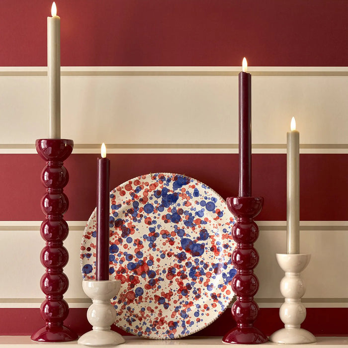 Medium Cherry Bobbin Candlestick - 14cm