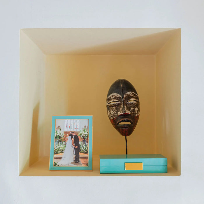 Turquoise Jewellery Box with Gold
