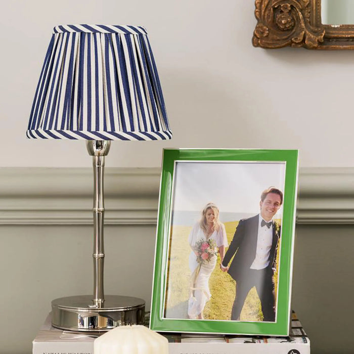Leaf Green Enamel & Silver Frame