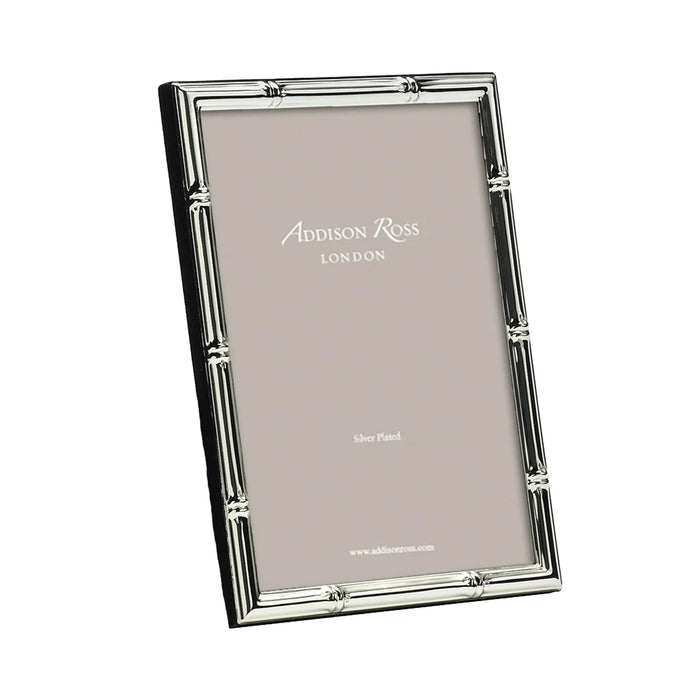 Bamboo Silver Plated Photo Frame 4x6
