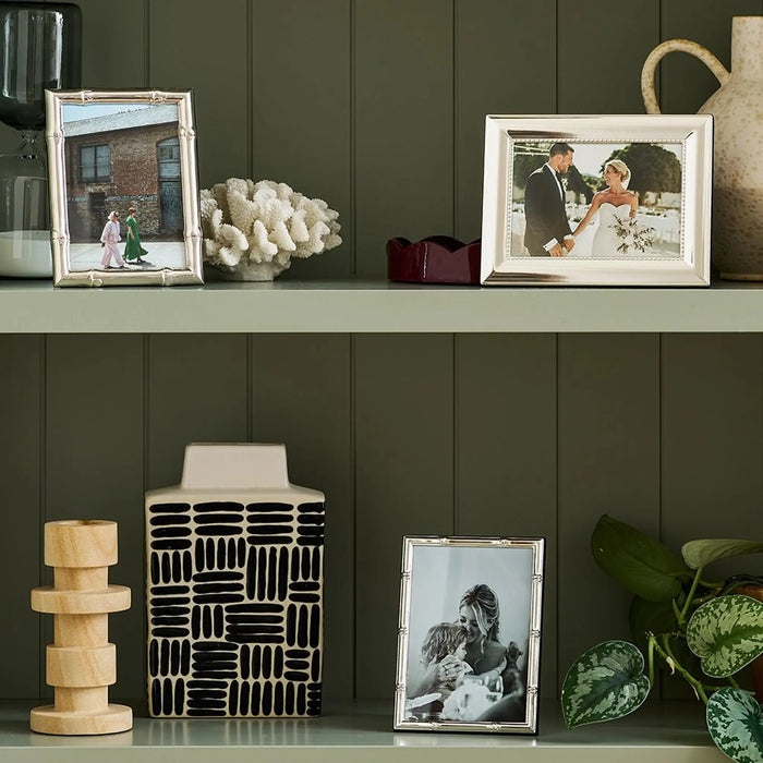Bamboo Silver Plated Photo Frame 8x10