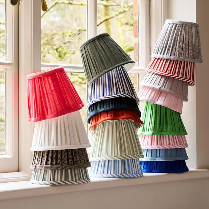 Herringbone Light Grey Empire Lampshade - 16cm