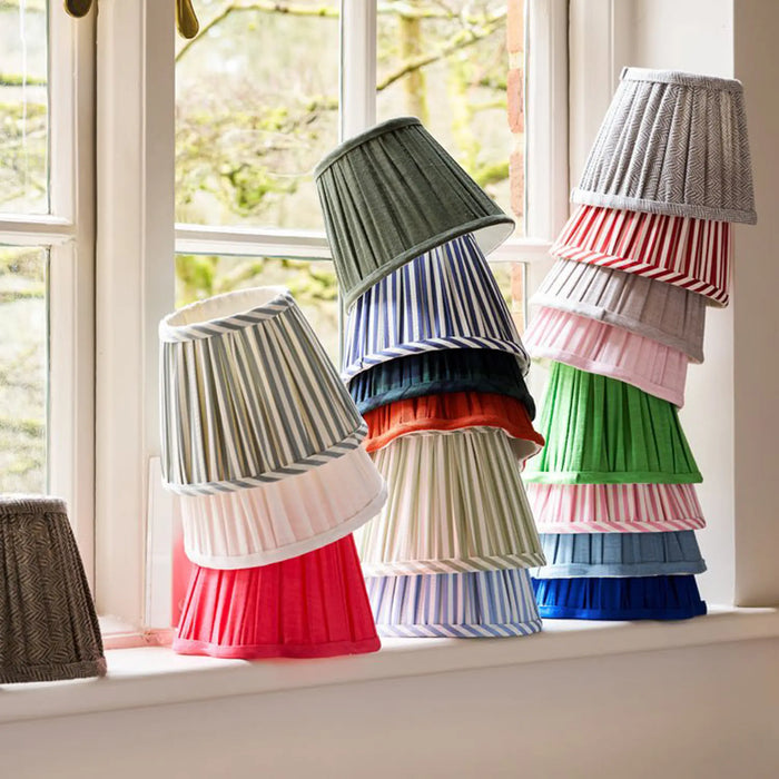 Herringbone Beige Empire Lampshade - 16cm