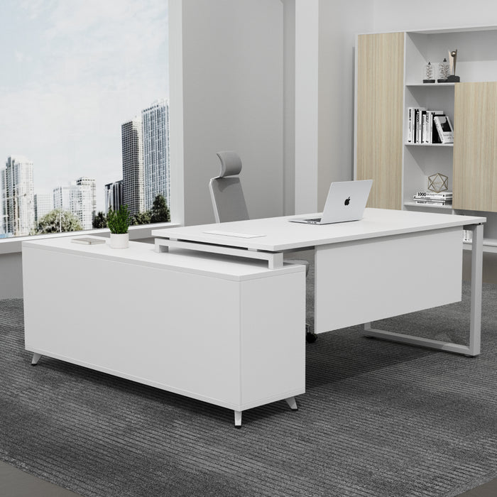 L-shaped table with storage SKYLAND NOVO 1600
