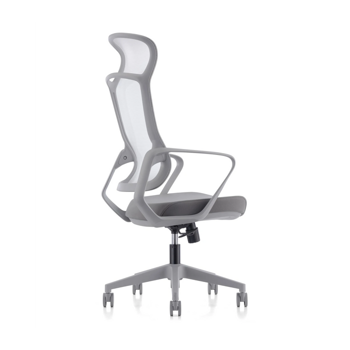 SkyLand CH 620 Workstation Chair with Lumbar Support and Breathable Mesh - Adjustable Comfort - for Home Office and Executives (GREY)