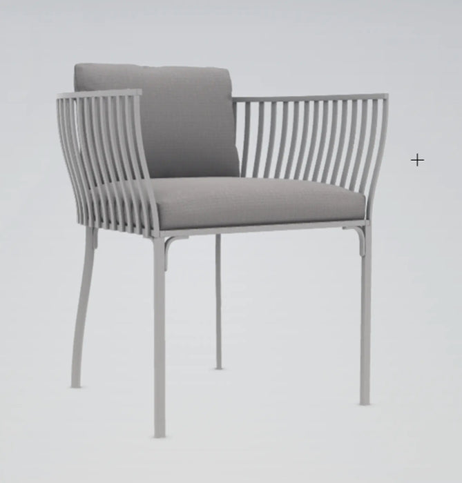 Ethimo Venexia Dining Armchair Limestone white