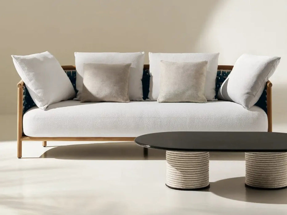 Ethimo Patio 3 Seater Sofa Natural Tresori
