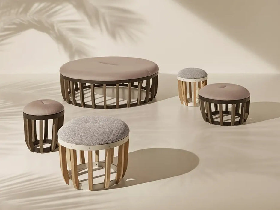 Ethimo Swing Pouf White